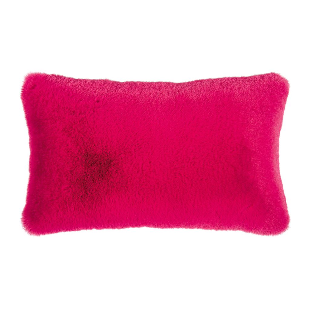 Schmale Pad Evita Kissenhülle in Pink. Setzt Akzente in der Herbstdekoration.